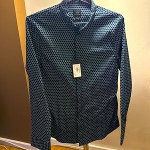 Blue button down shirt. Armani Exchange.  M Slim